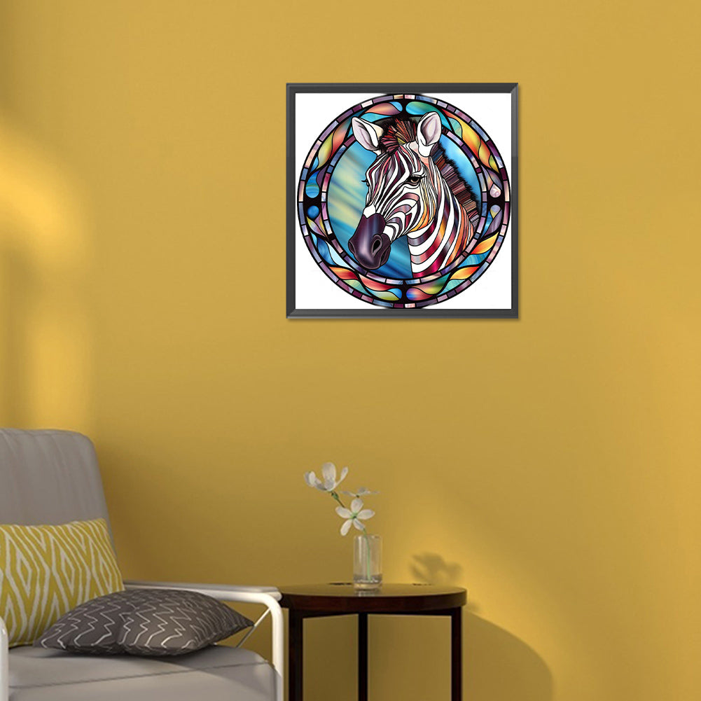 Zebra - Full Round Drill Diamond Painting 30*30CM