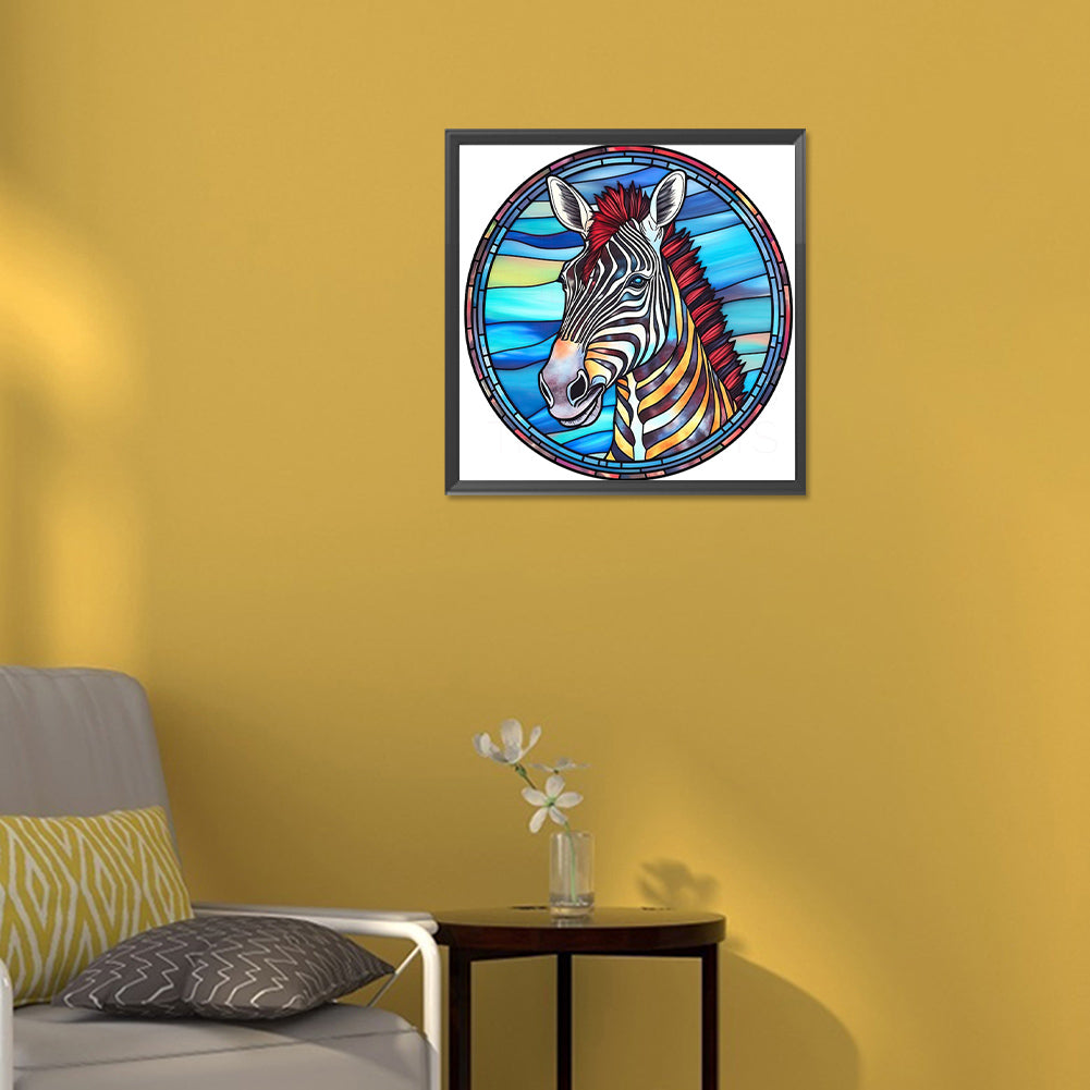 Zebra - Full Round Drill Diamond Painting 30*30CM