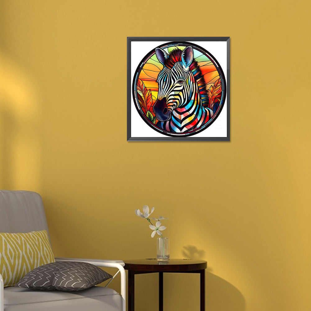 Zebra - Full Round Drill Diamond Painting 30*30CM