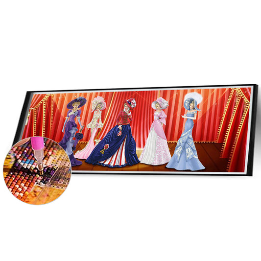 Miss - Full Round Drill Diamond Painting 80*30CM