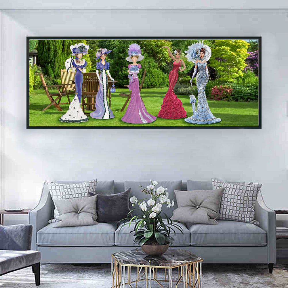 Miss - Full Round Drill Diamond Painting 80*30CM