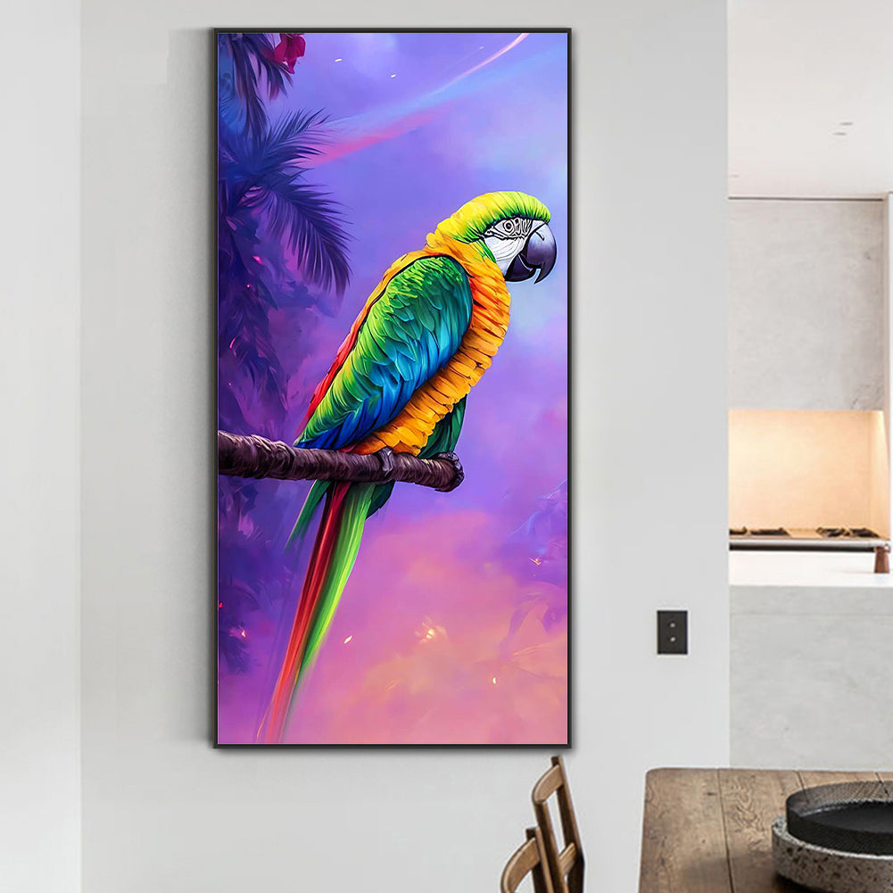 Parrot - Full Round Drill Diamond Painting 40*80CM