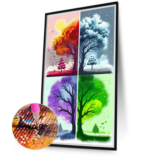 Four Seasons - Full Round Drill Diamond Painting 40*70CM