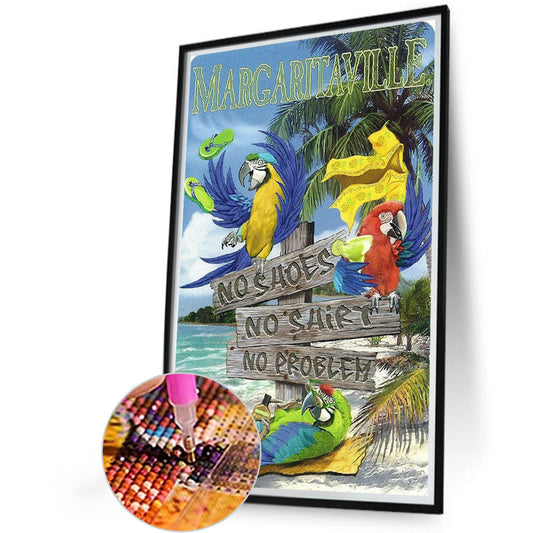 Beach Pictorial - Full Round Drill Diamond Painting 40*60CM