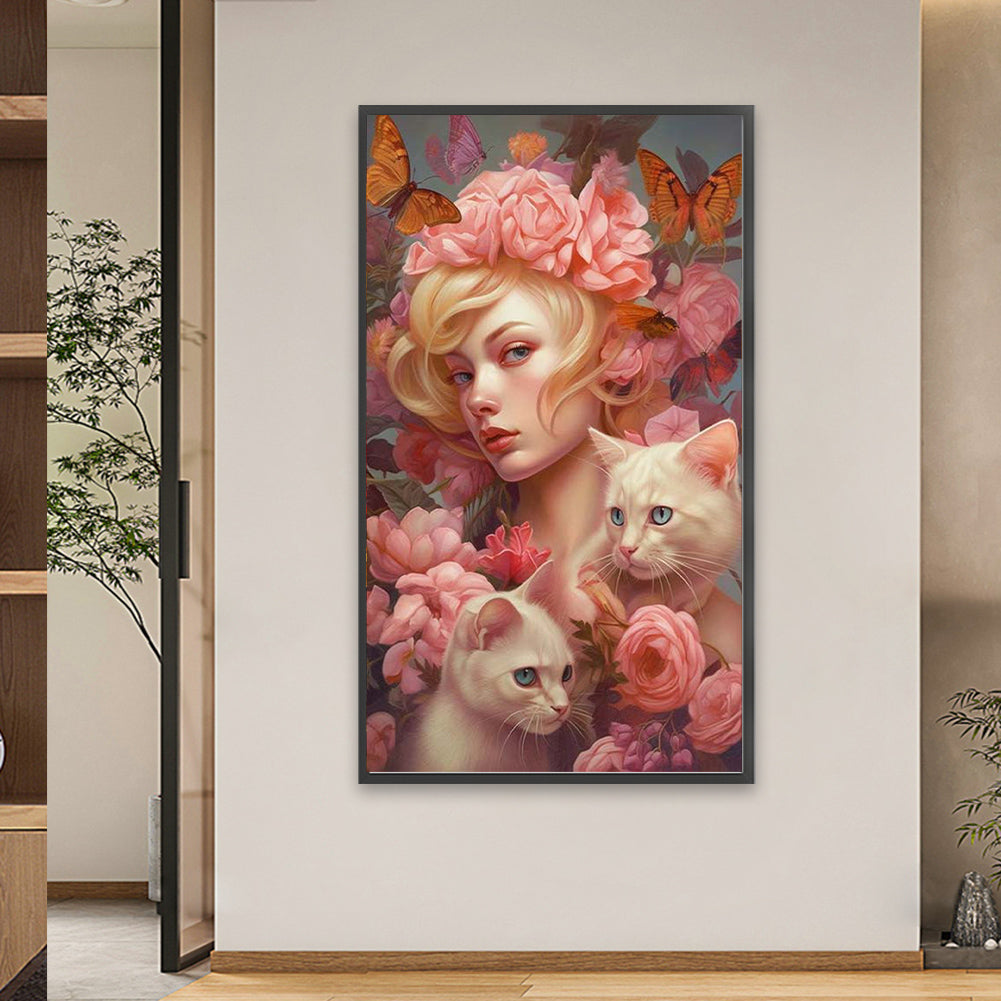 Beauty And Pets - Full Square Drill Diamond Painting 40*70CM
