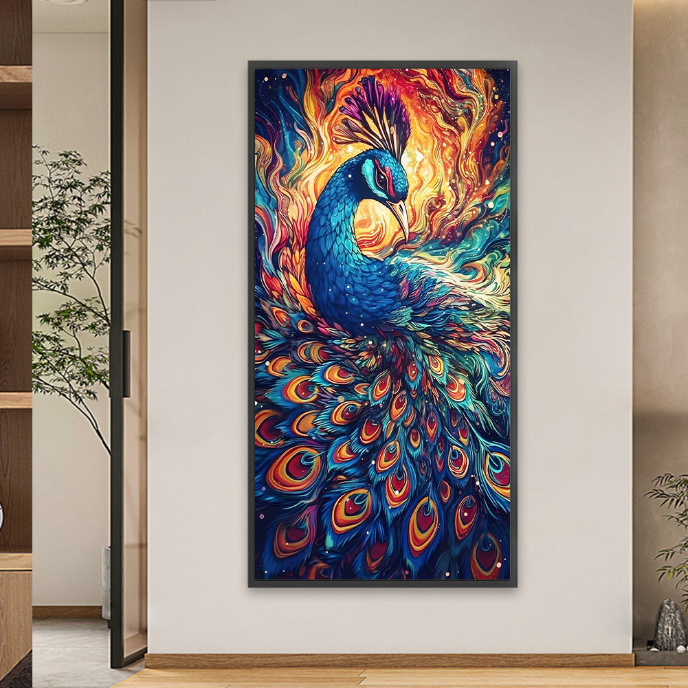 Peacock - Full Square Drill Diamond Painting 40*80CM