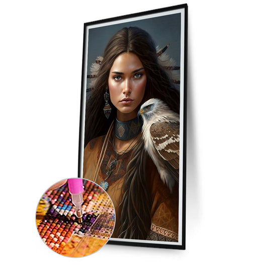 Indian Beauty - Full Square Drill Diamond Painting 40*80CM