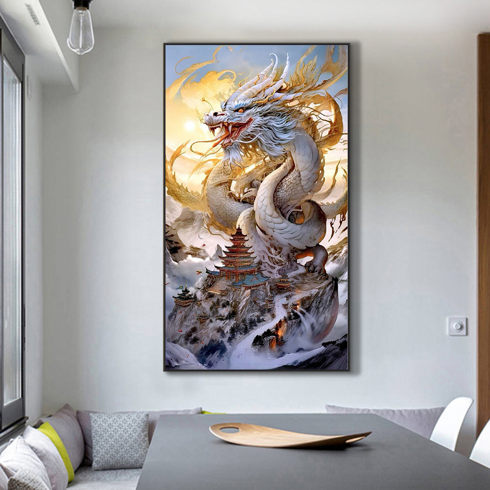 Flying Dragon - Full Round Drill Diamond Painting 45*80CM