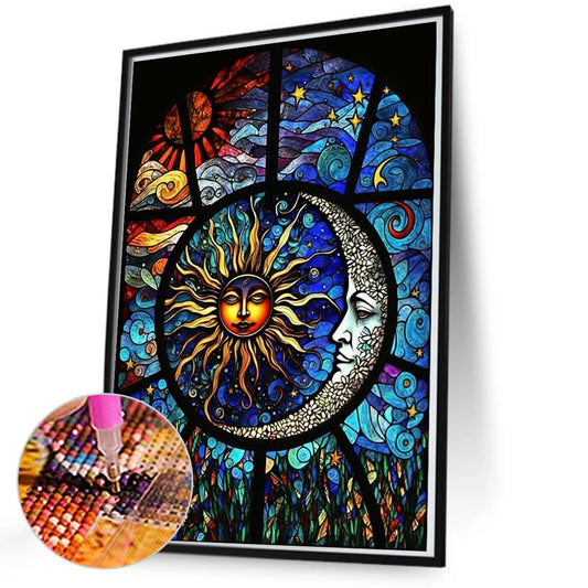 Sun Moon Chart - Full Round Drill Diamond Painting 50*70CM