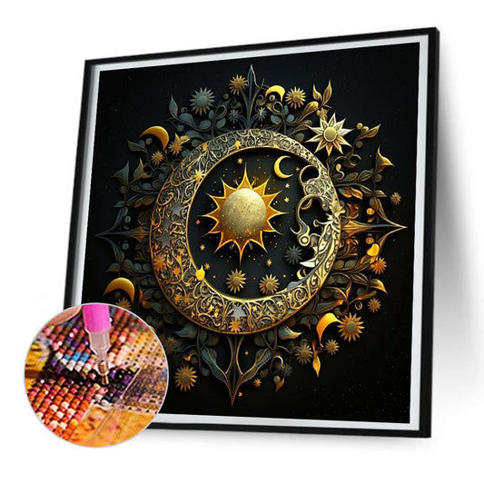 Sun Moon Star Chart - Full Round Drill Diamond Painting 30*30CM
