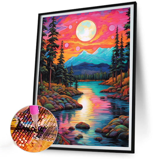 Sunset Sunset - Full Round Drill Diamond Painting 30*40CM