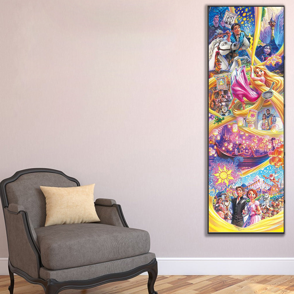 Disney Princess Tangled - Full Round Drill Diamond Painting 30*90CM