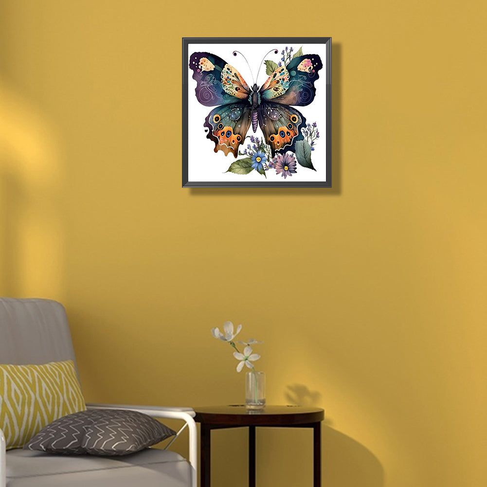 Butterfly - Full Square Drill Diamond Painting 30*30CM