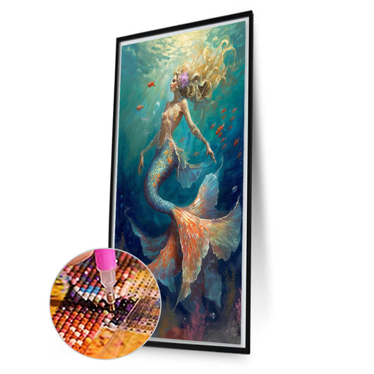 Mermaid - Full Square Drill Diamond Painting 40*70CM