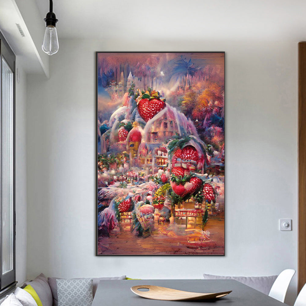Dream Candy City - Full Round Drill Diamond Painting 50*80CM