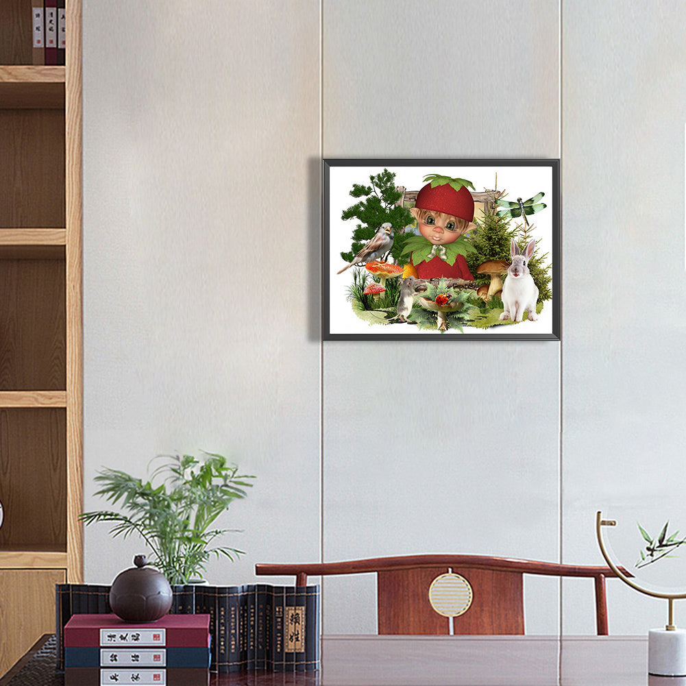 Forest Elves - Full Round Drill Diamond Painting 40*30CM