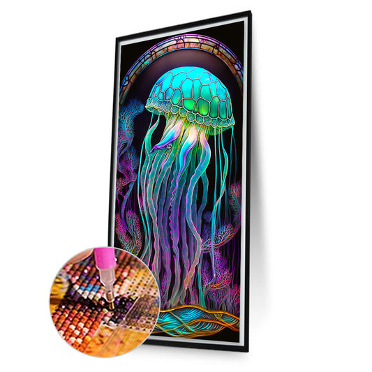 Aurora Jellyfish - Full Square Drill Diamond Painting 40*70CM