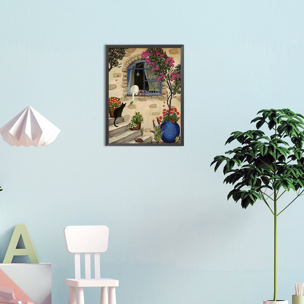 Kitten - Full Round Drill Diamond Painting 30*40CM