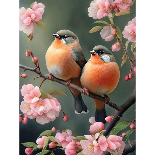 Bullfinch - AB Square Drill Diamond Painting 30*40CM