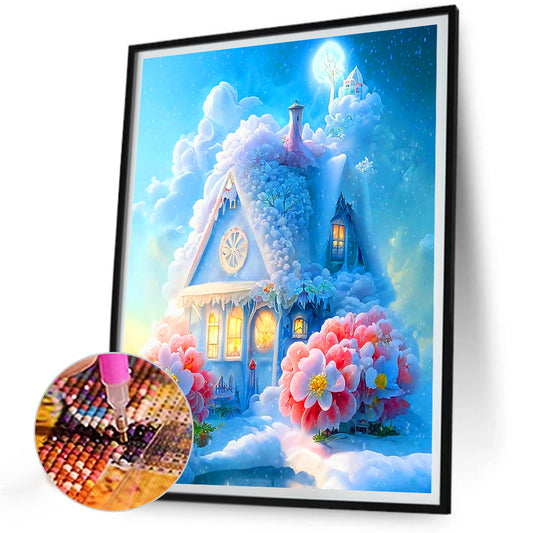 Beach House - Full Round Drill Diamond Painting 30*40CM