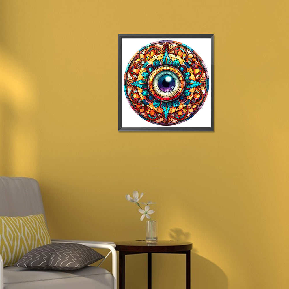 Eyeball Mandala - Full Round Drill Diamond Painting 30*30CM
