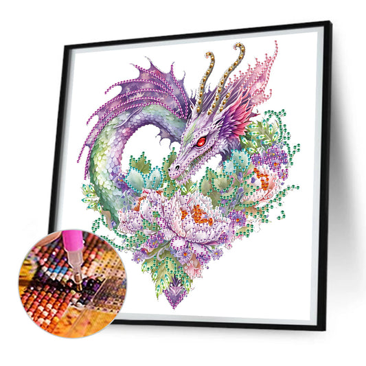 Dragon Art - Special Shaped Drill Diamond Painting 30*30CM