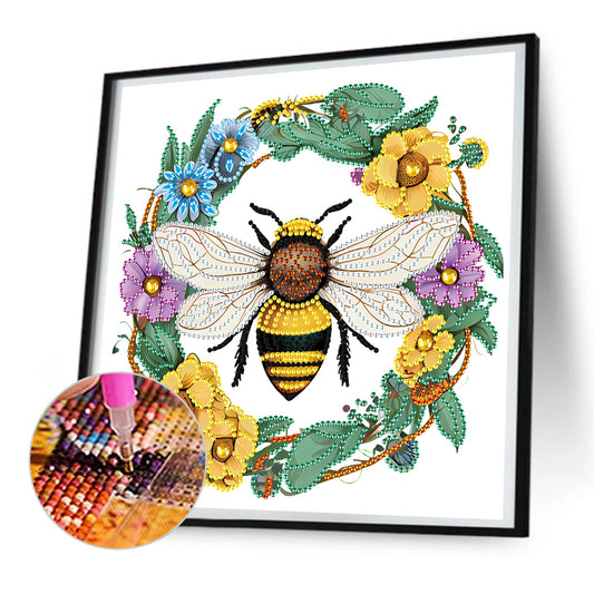 Little Bee - Special Shaped Drill Diamond Painting 30*30CM