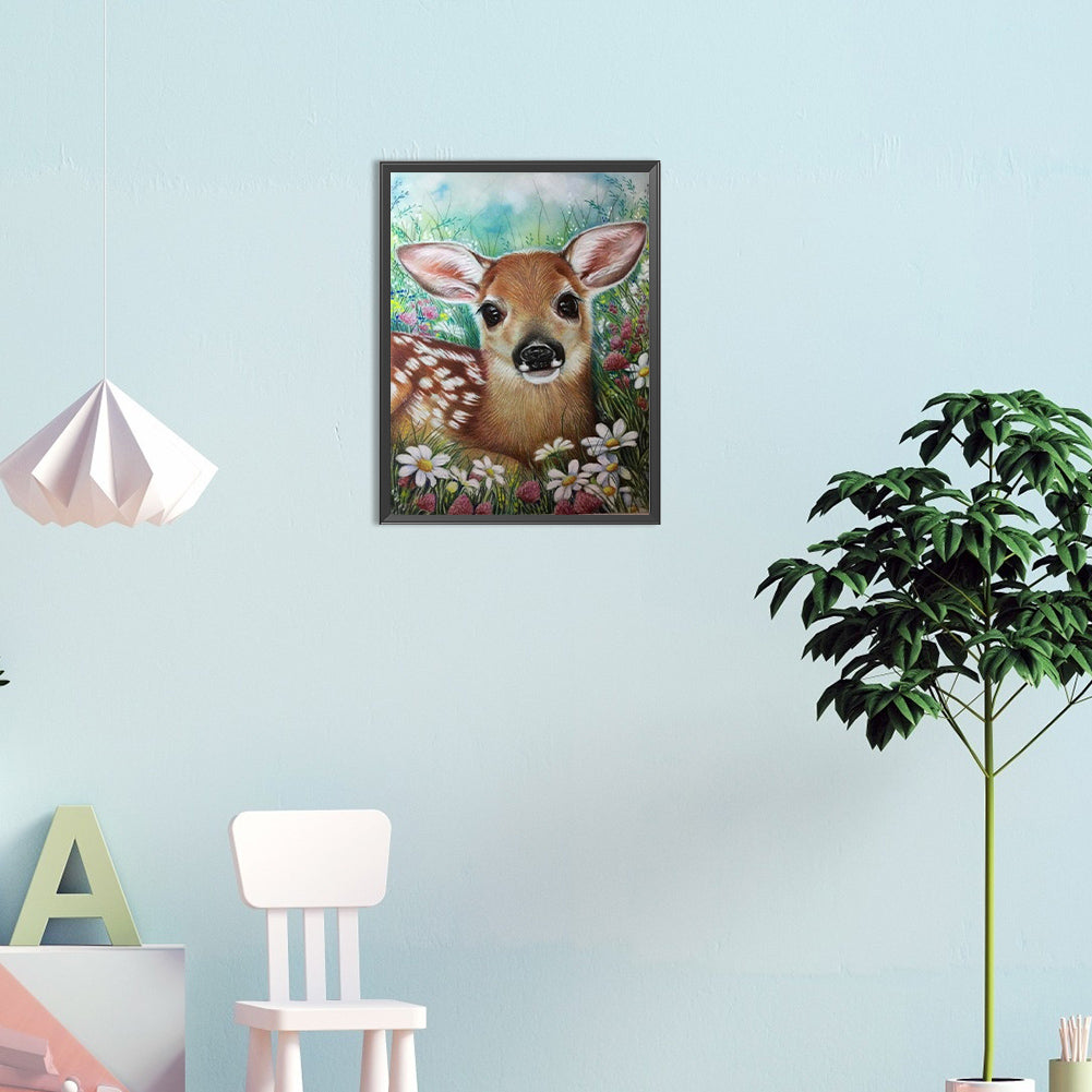 Sika Deer - Full Round Drill Diamond Painting 30*40CM