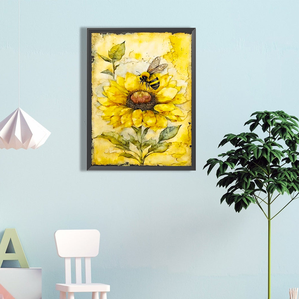 Honey Bee - Full Round Drill Diamond Painting 40*60CM