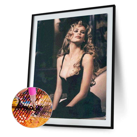 Oil Painting Beauty - Full Round Drill Diamond Painting 30*40CM