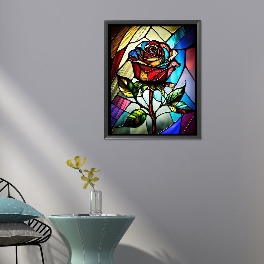 Rose - AB Round Drill Diamond Painting 40*50CM