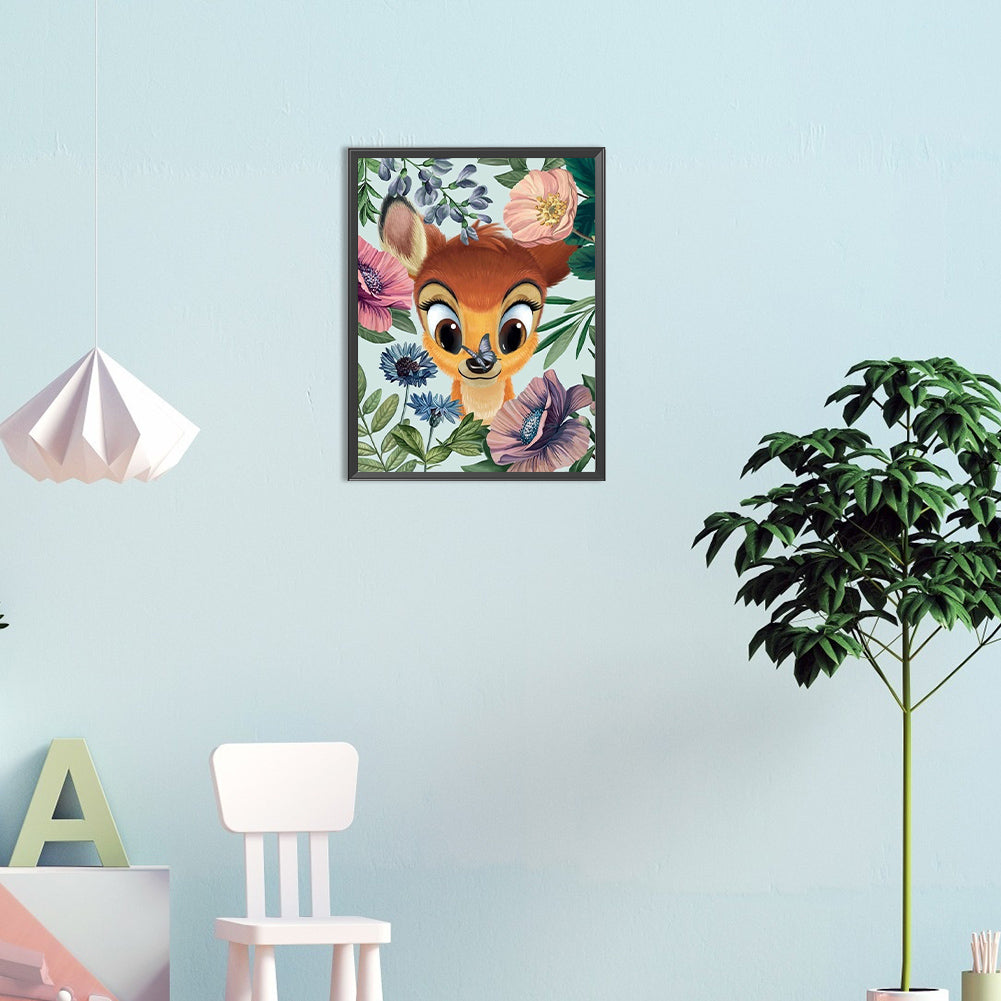 Deer - Full Round Drill Diamond Painting 30*40CM