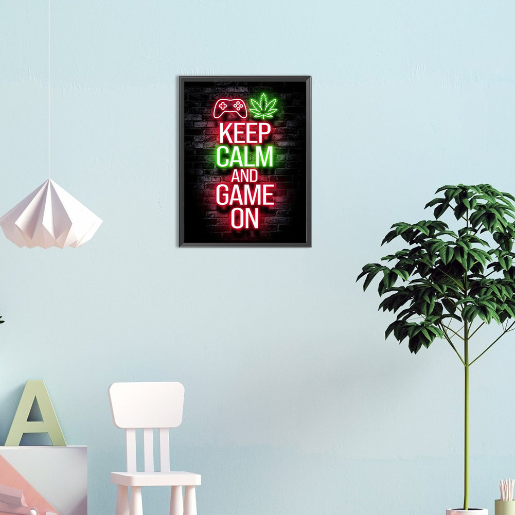 Game Neon - Full Round Drill Diamond Painting 30*40CM