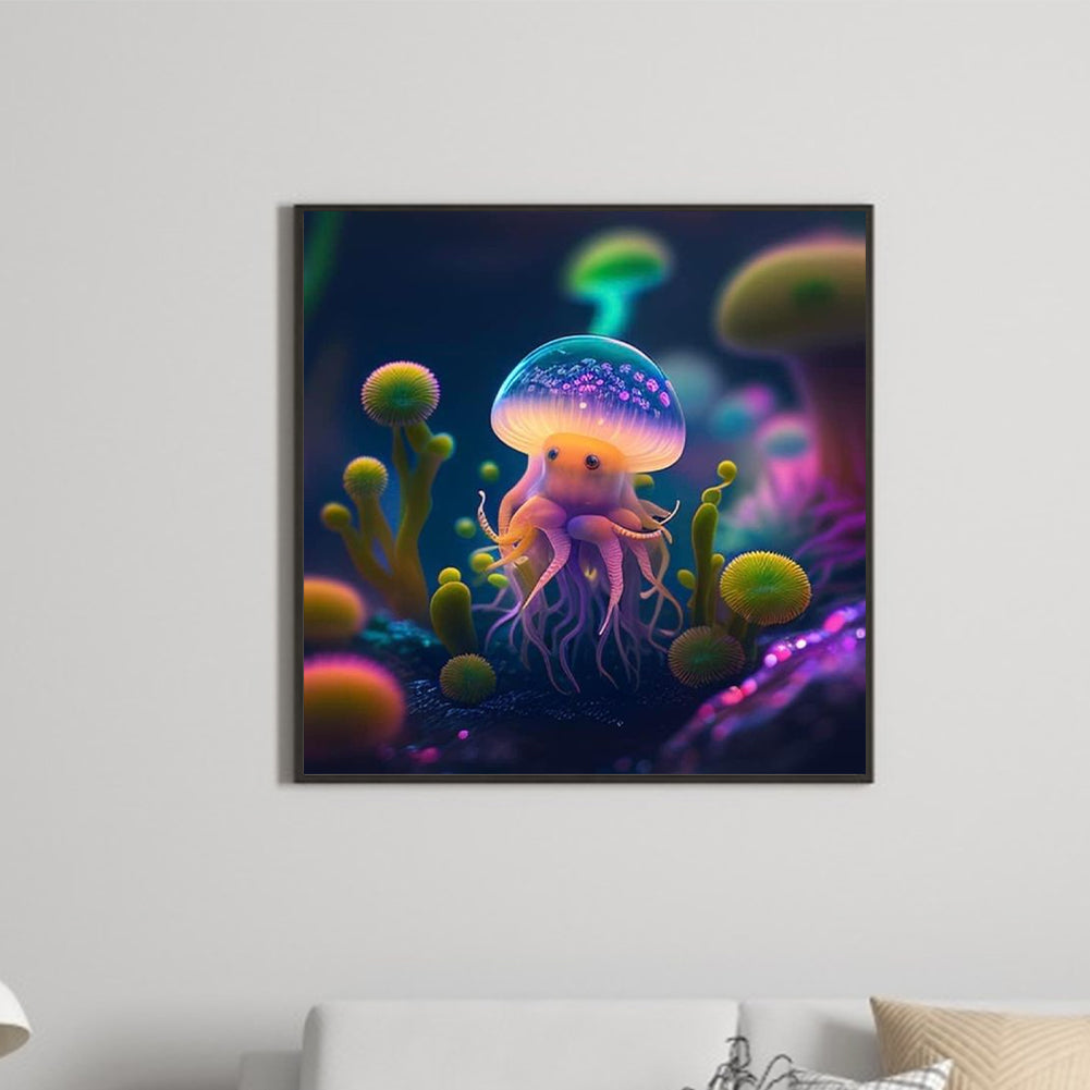 Jellyfish - Full Round Drill Diamond Painting 30*30CM