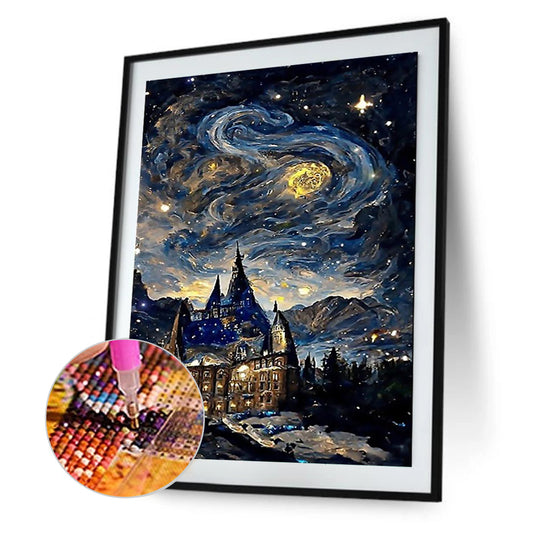 Night Starry Sky - Full Round Drill Diamond Painting 30*40CM