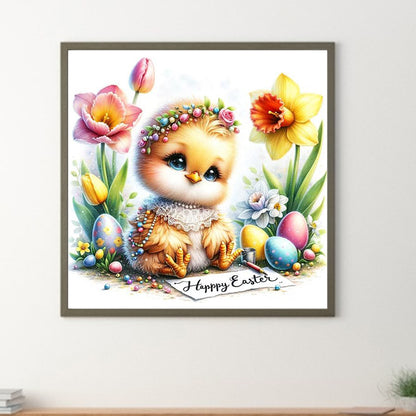 Easter Chick - Full Round Drill Diamond Painting 30*30CM