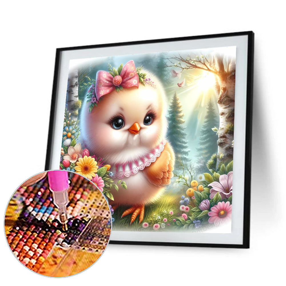 Easter Chick - Full Round Drill Diamond Painting 30*30CM