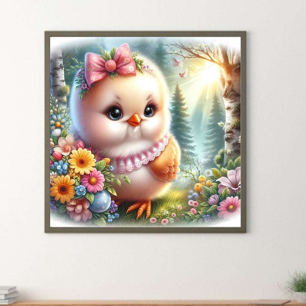 Easter Chick - Full Round Drill Diamond Painting 30*30CM