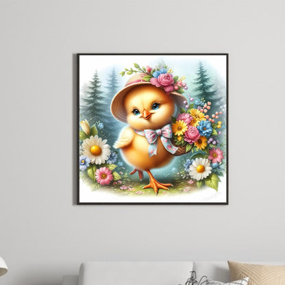 Easter Chick - Full Round Drill Diamond Painting 30*30CM