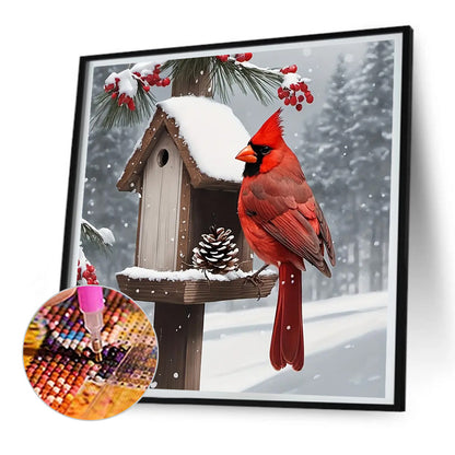 Cardinal - Full Round Drill Diamond Painting 30*30CM
