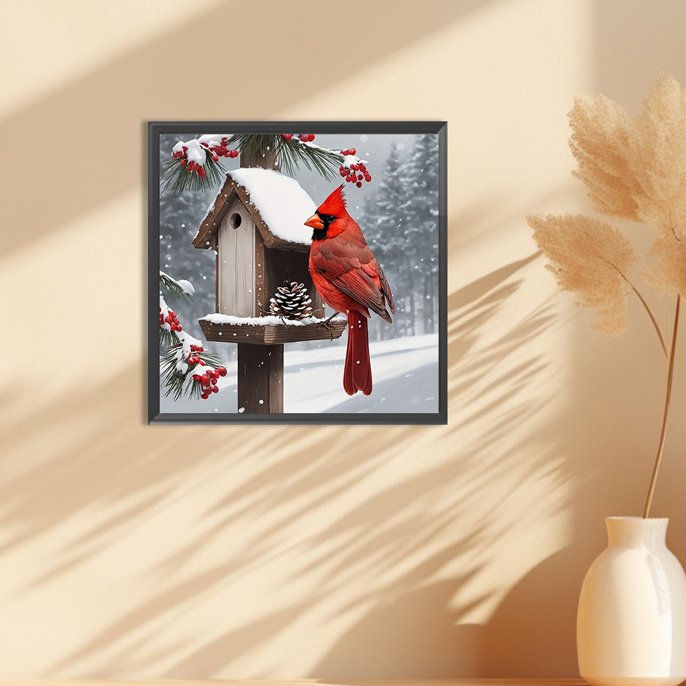 Cardinal - Full Round Drill Diamond Painting 30*30CM