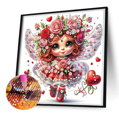 Rose Elf - Special Shaped Drill Diamond Painting 30*30CM