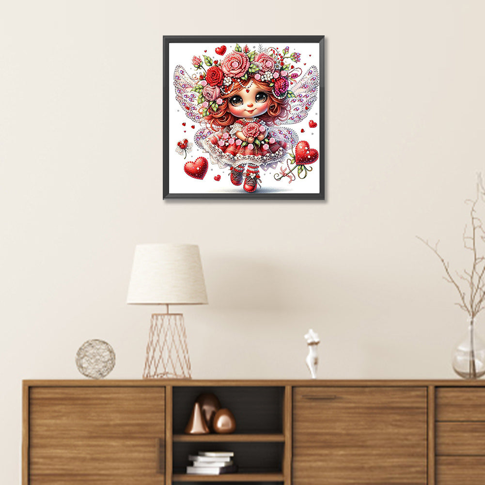 Rose Elf - Special Shaped Drill Diamond Painting 30*30CM