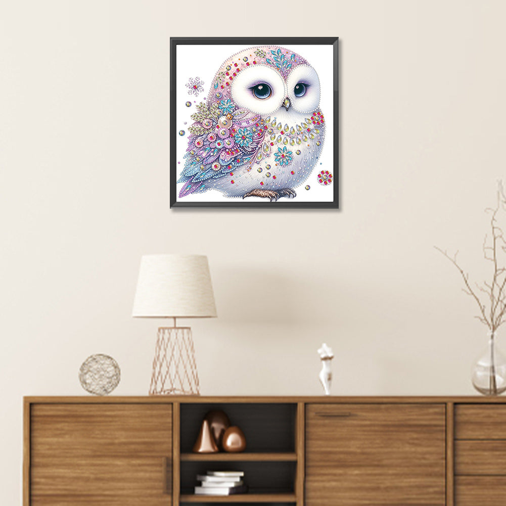 Bald Owl - Special Shaped Drill Diamond Painting 30*30CM