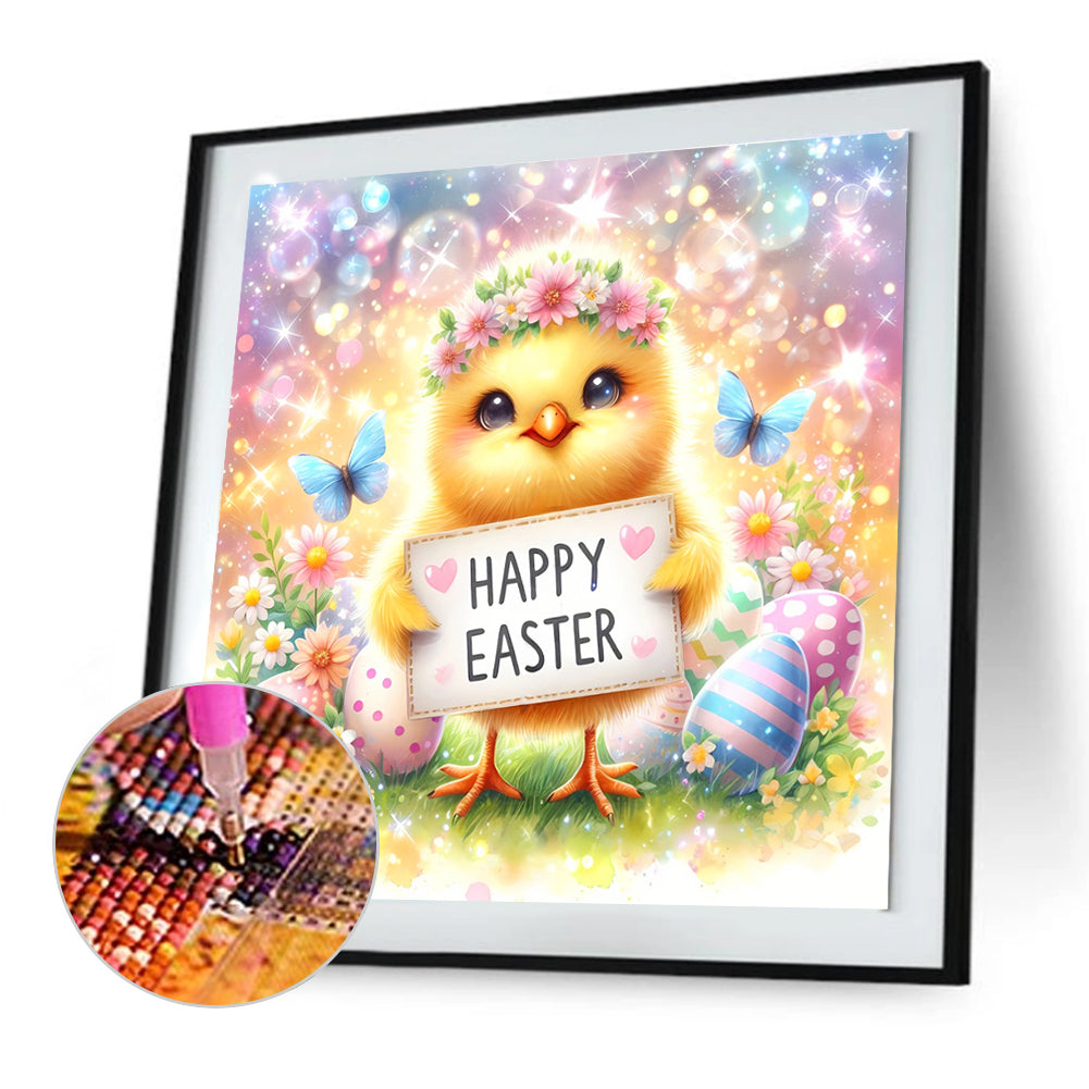 Easter Chick - Full Round Drill Diamond Painting 30*30CM