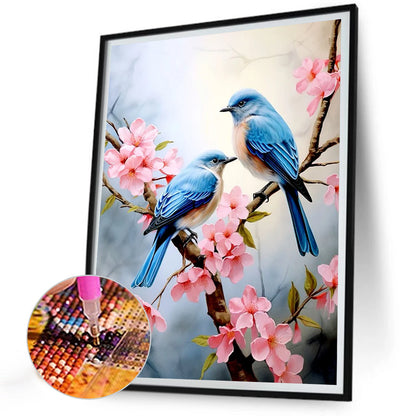 Bluebird - Full Round Drill Diamond Painting 30*40CM