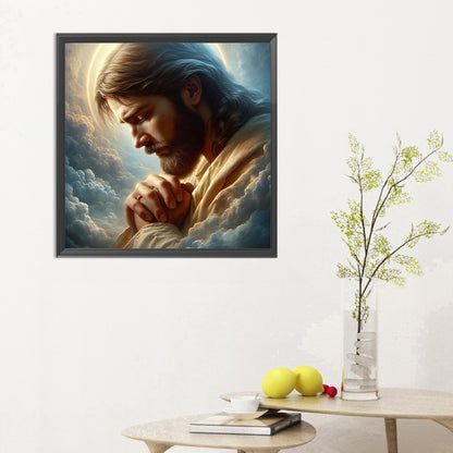 Earth And Jesus - Full Round Drill Diamond Painting 30*30CM