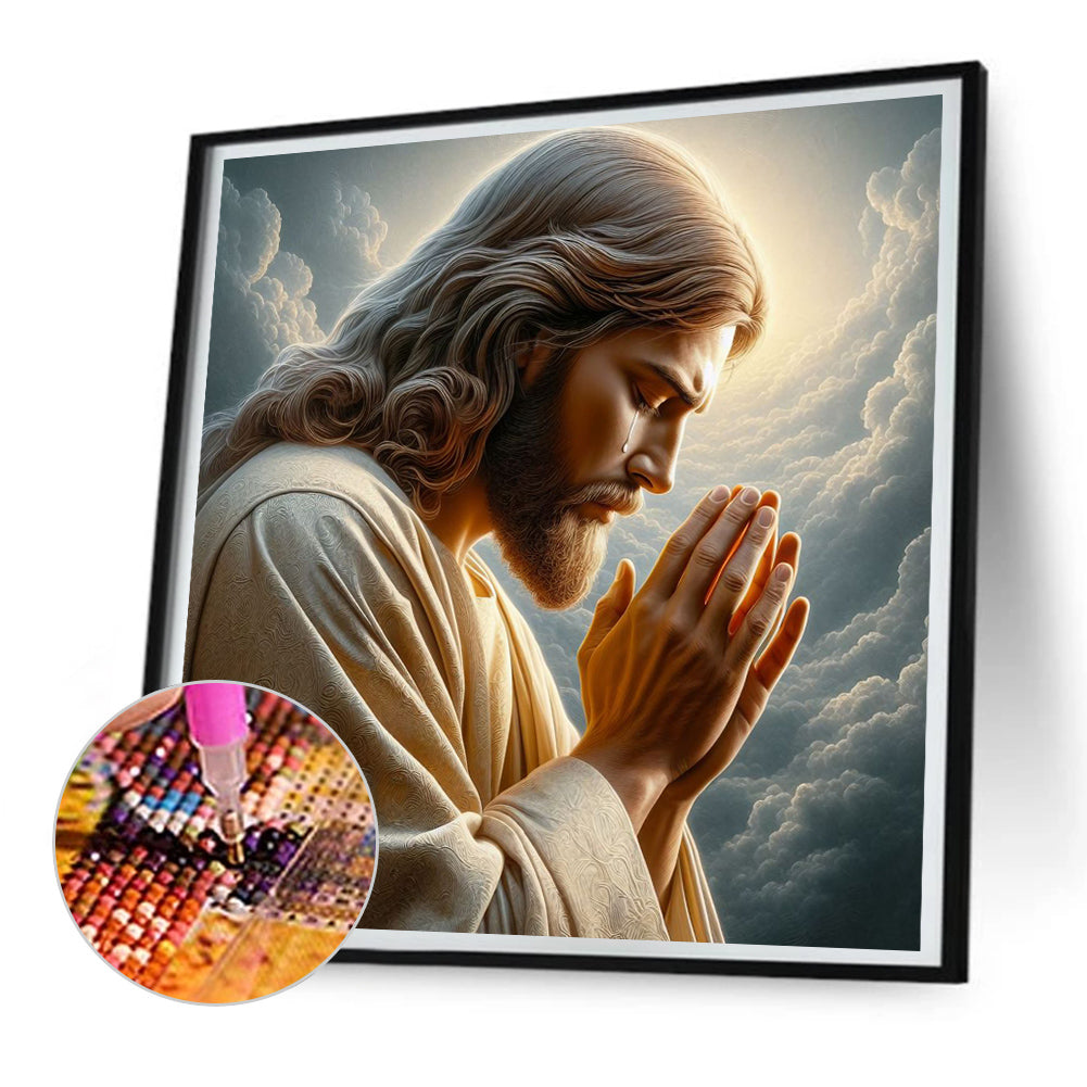 Earth And Jesus - Full Round Drill Diamond Painting 30*30CM