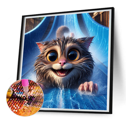 Surf Animal - Full Round Drill Diamond Painting 30*30CM
