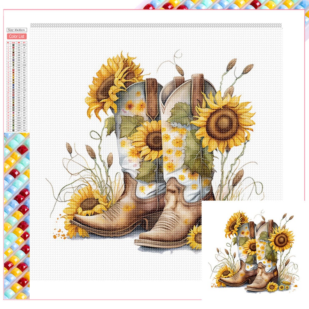 Boots - Full Square Drill Diamond Painting 30*30CM